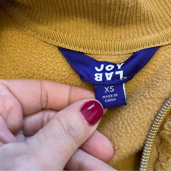 Target Joy Lab Curly Sherpa Cropped Half Zip Active Pullover Sweatshirt … - Picture 8 of 9